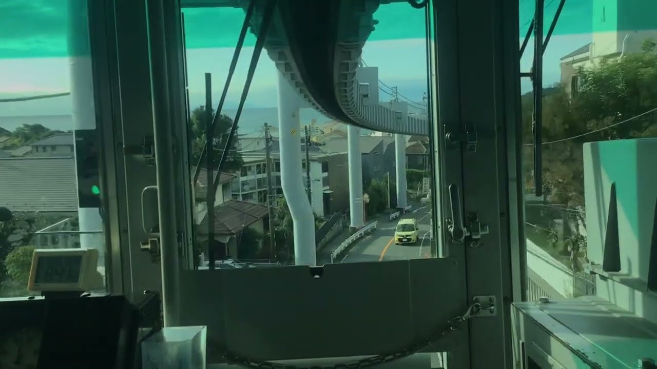 湘南モノレール、大船から湘南江の島駅,Shounan monorail From Ofuna to Shounan-Enoshima