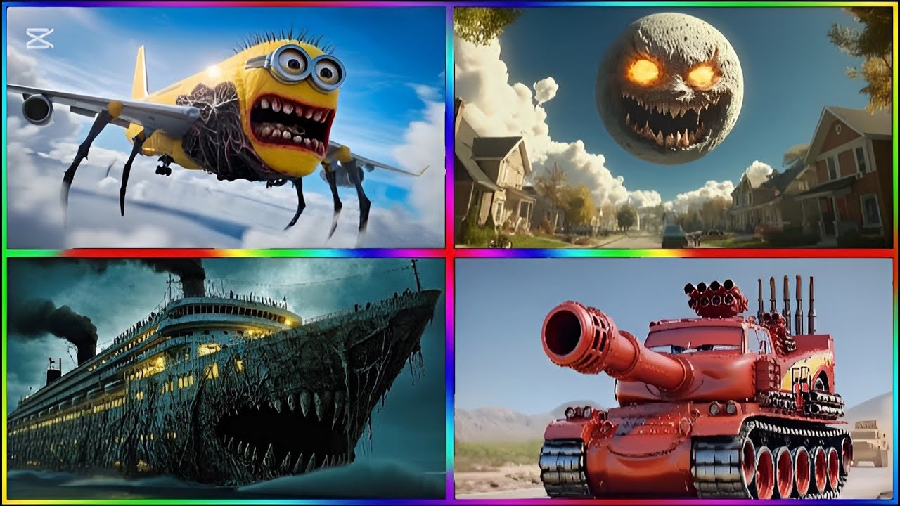 😱 minion sky 🆚 Lunar Moon 🆚 infected sea 🆚 MC Queen Tank 🎶 Tiles hop 🥶