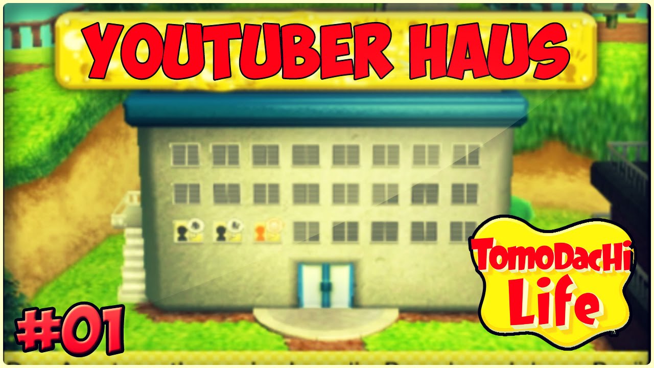 Gr&uuml;ndung des Youtuber Hauses 🏡 - Konzept Erkl&auml;rung - Tomodachi Life Balui Deutsch - # 01