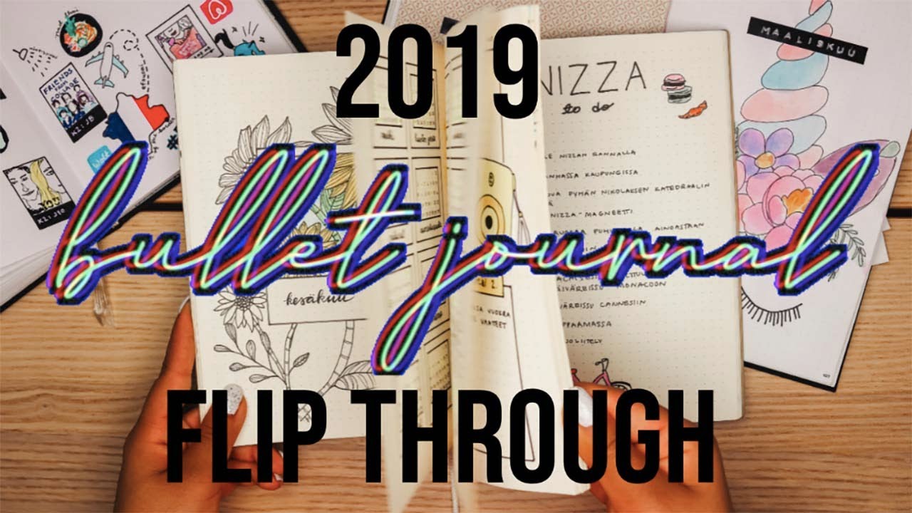 2019 bullet journal flip through