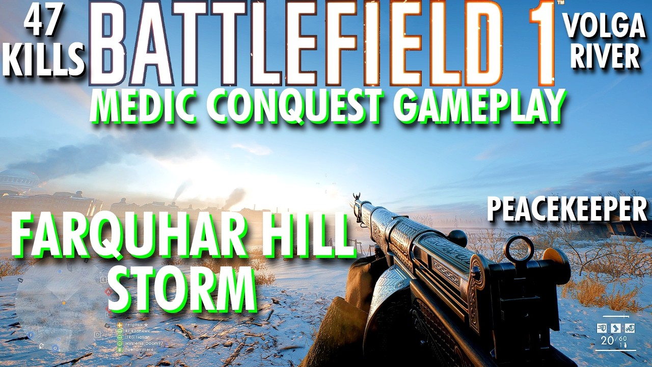 Going For The Flank... Farquhar Hill Storm Gameplay - Battlefield 1 Conquest No Commentary