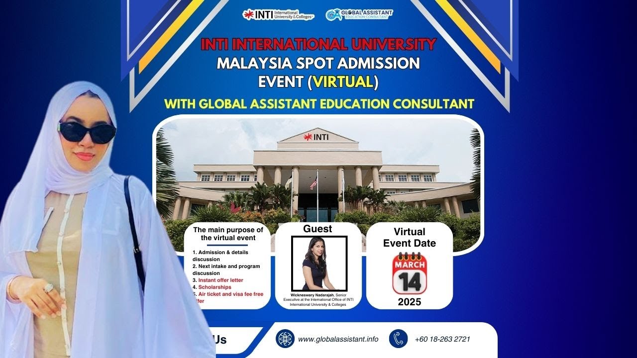 Inti International University &ndash; Online Spot Admission Event | Get Scholarship & Credit Transfer! 🌍