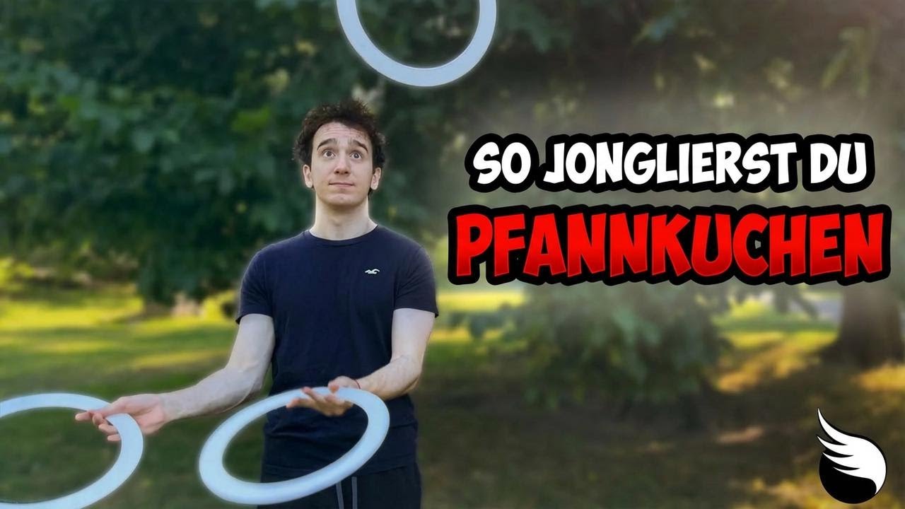 So lernst du Pfannkuchen mit Ringen zu jonglieren