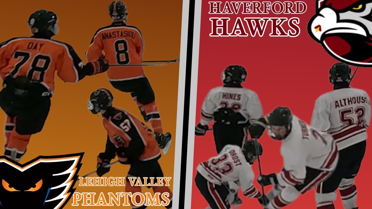 Haverford Hawks VS Lehigh Valley Phantoms|16u Lemieux Ice Hockey Highlights|