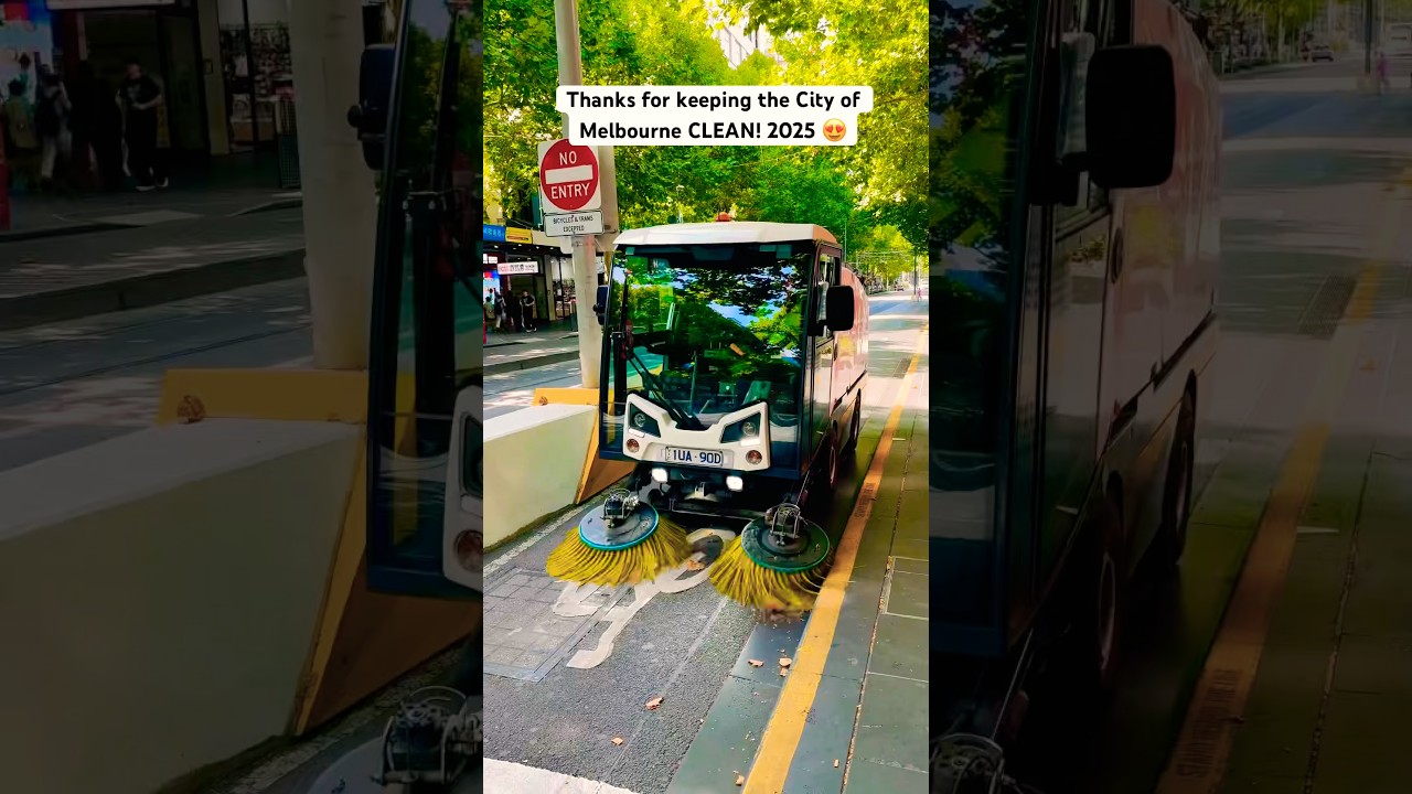 Melbourne Australia 2025 #city #cleaning #street #travelmelbourne