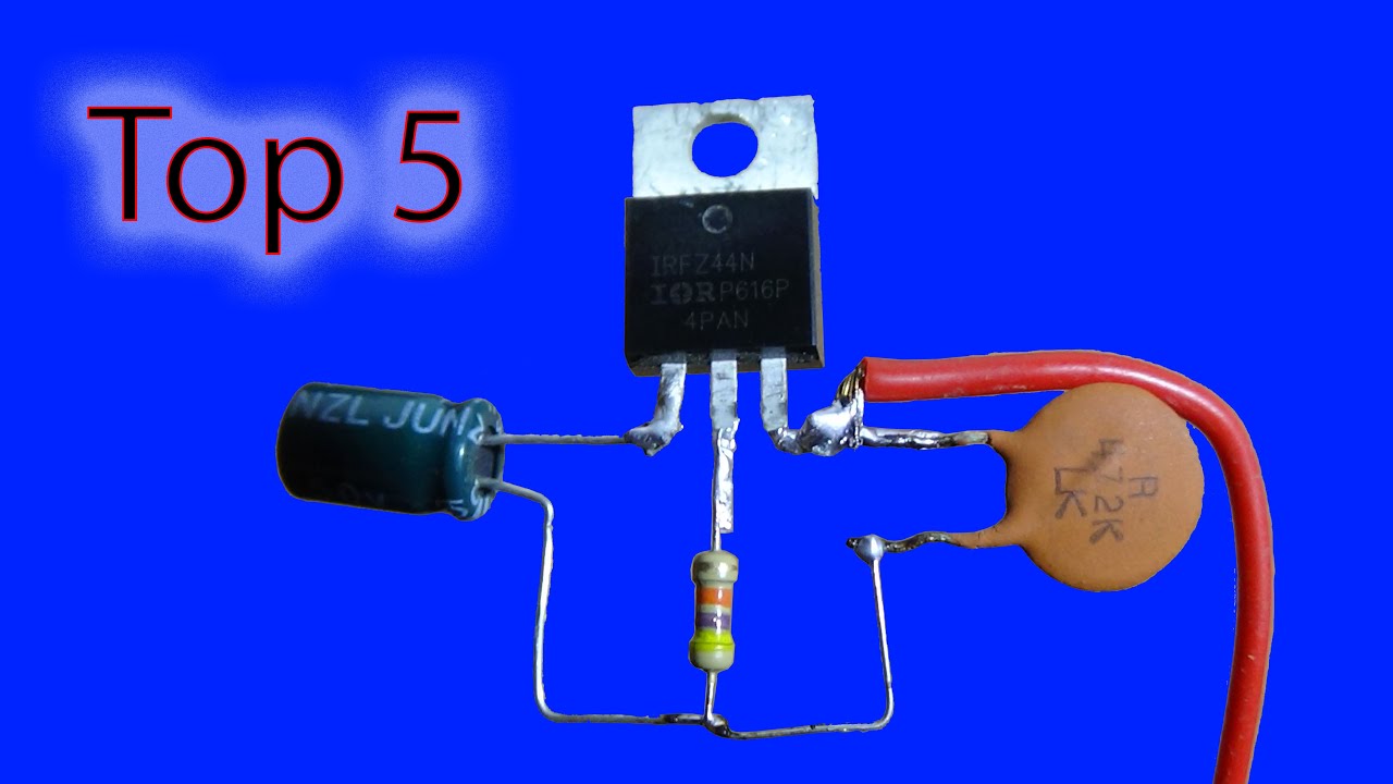 Top5 Electronic Projects Simple 4 components Circuit
