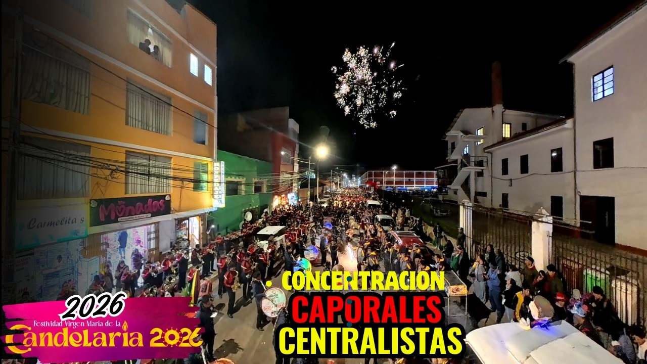Concentración CAPORALES CENTRALISTAS Festividad Virgen de la Candelaria 2026 Puno Perú