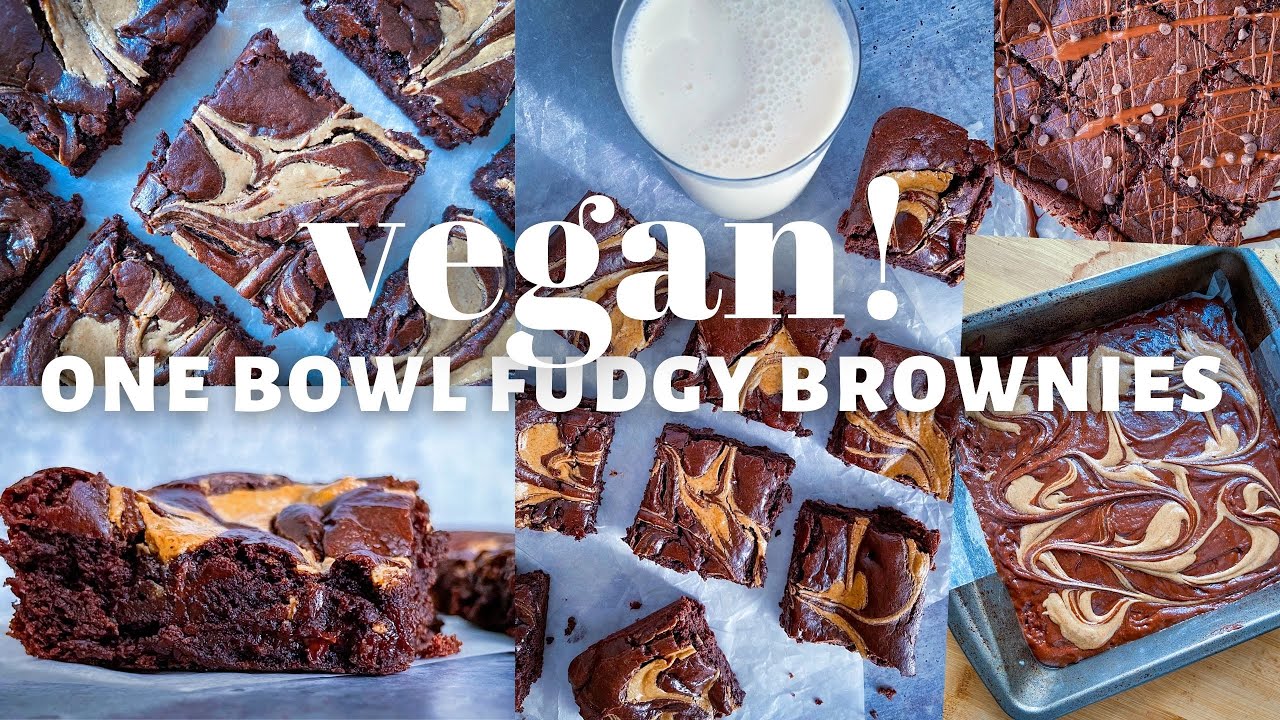 One Bowl Fudgy Vegan Brownies - No Mixer + Easy!