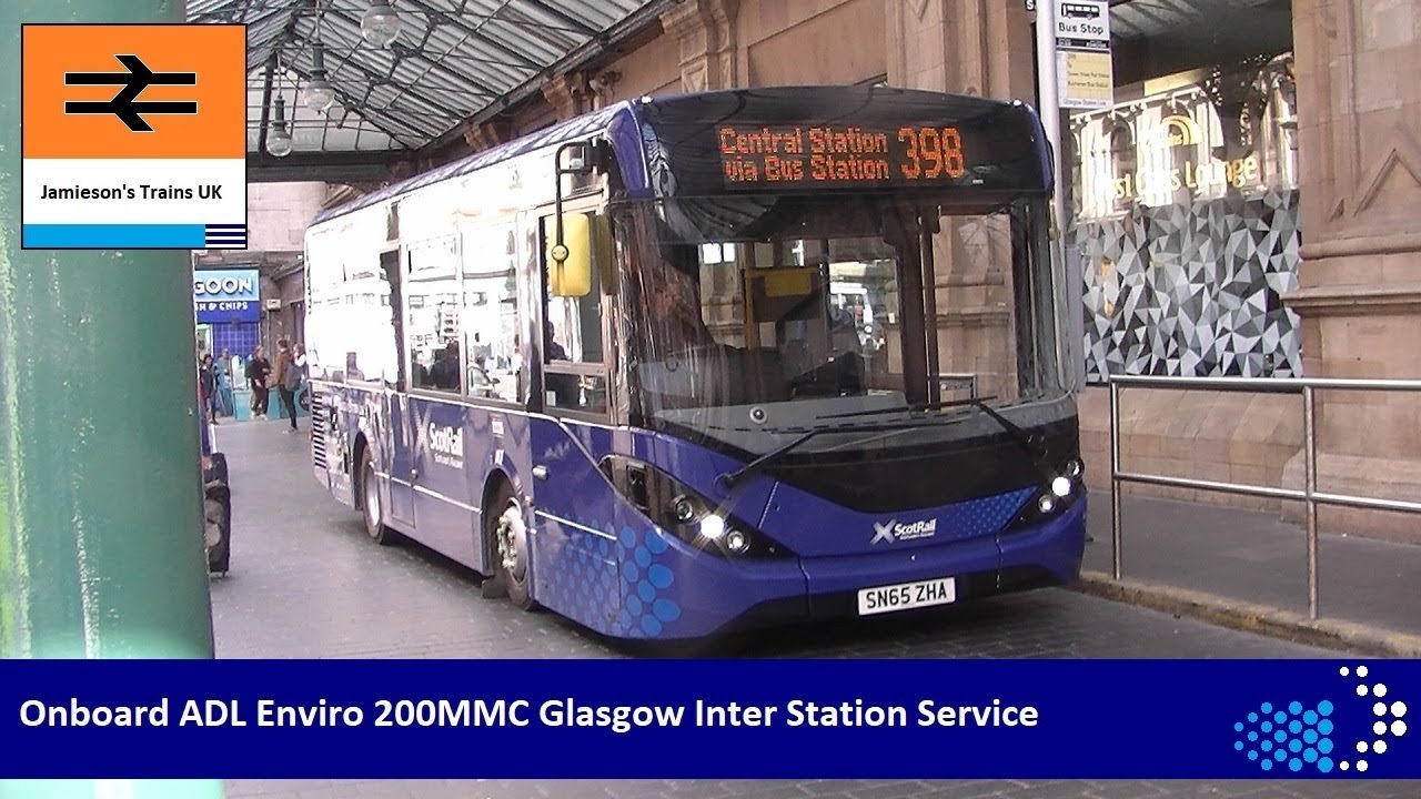 Onboard ADL Enviro 200MMC Glasgow Inter Station Service