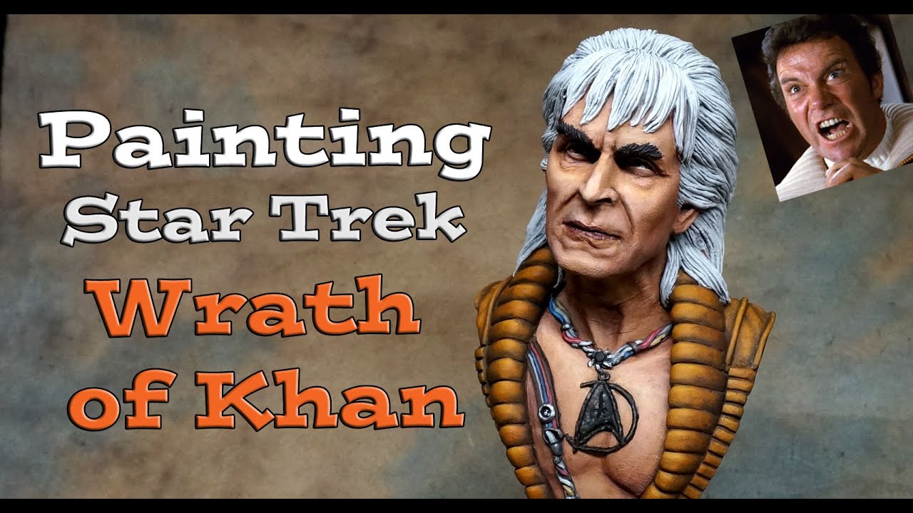 Painting Star Trek Wrath of Khan Bust - Acrylic Painting Skin Tones