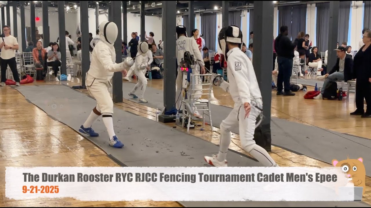The Durkan Rooster RYC RJCC Fencing Tournament Cadet Men's Epee Marcus