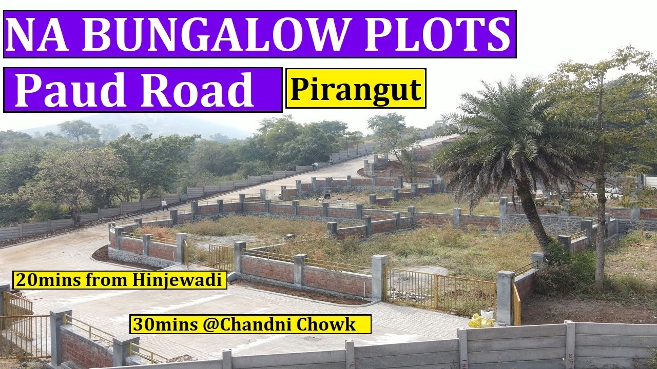 | NA BUNGALOW PLOTS 1600 SQ FT TO 3000 SQ FT FOR SALE ON PIRANGUT PAUD ROAD PUNE 5km from MANAS LAKE