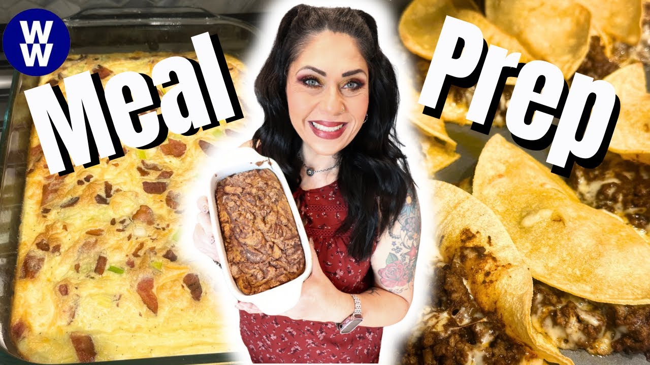 WW MEAL PREP FOR WEIGHT LOSS - FRITTATA - CRISPY BEEF TACOS & CINNAMON PUMPKIN BREAD!