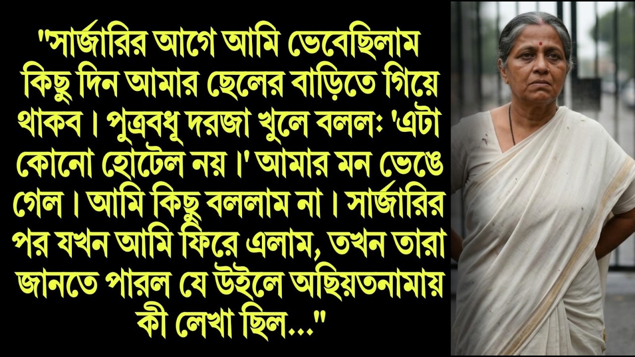 বৌমা বলল—এটা হোটেল নয়! তারপর উইলে যা বেরোল...
