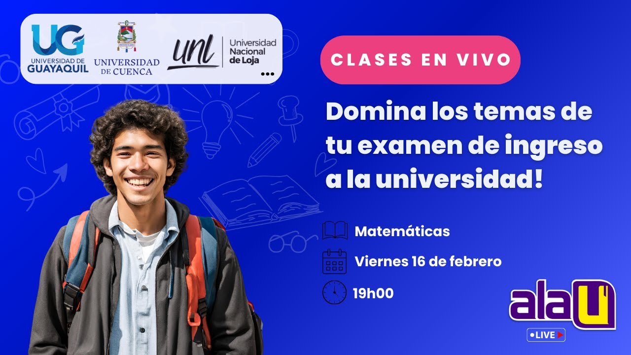 Ejercicios de Examen de Ingreso a la Universidad 2024 - Matemáticas