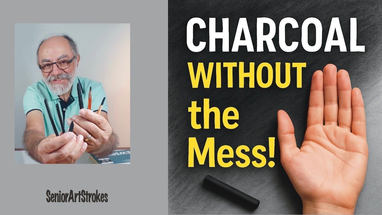 Want to Draw with Charcoals but Hate the Mess? Watch This!