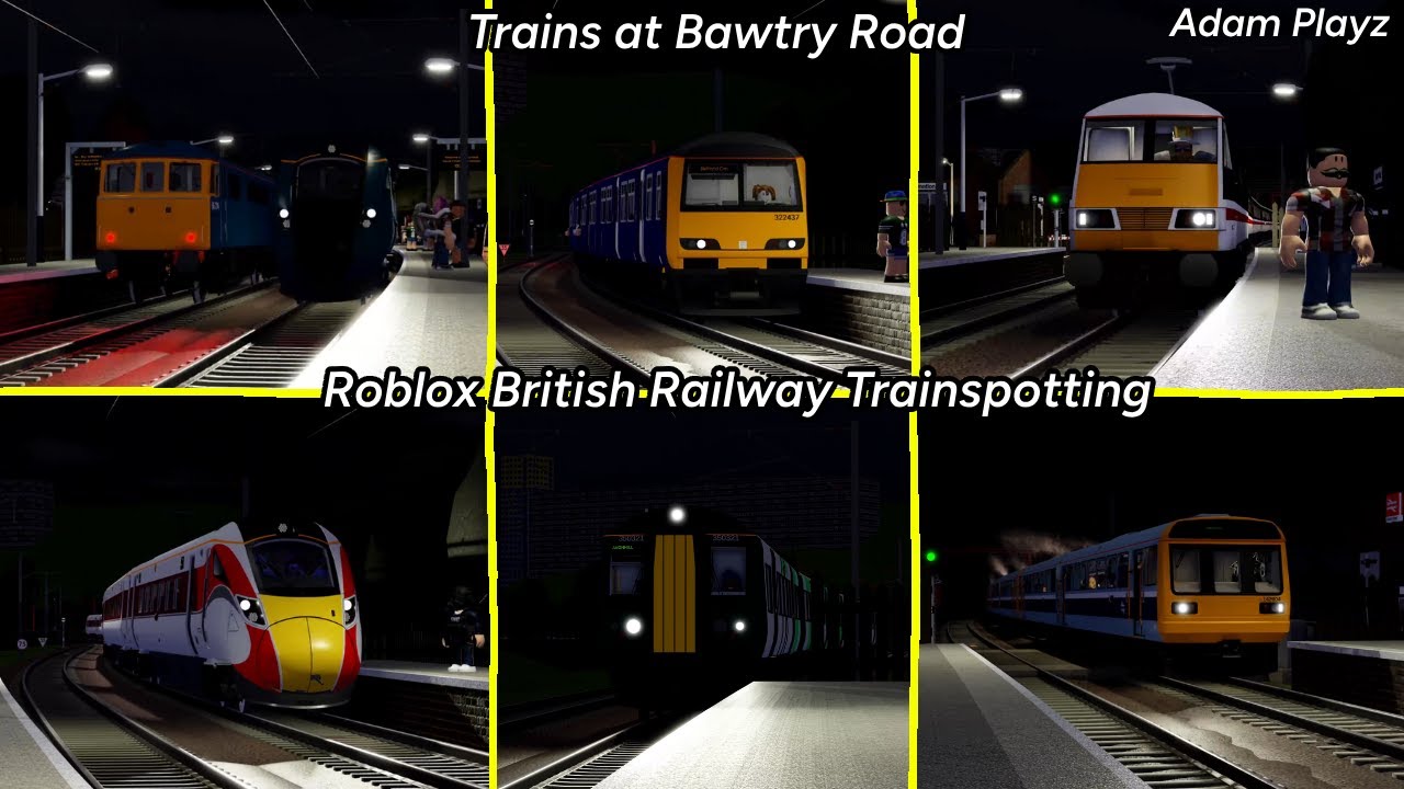 Trains at Bawtry Road (Roblox British Railway Trainspotting 21/01/25)