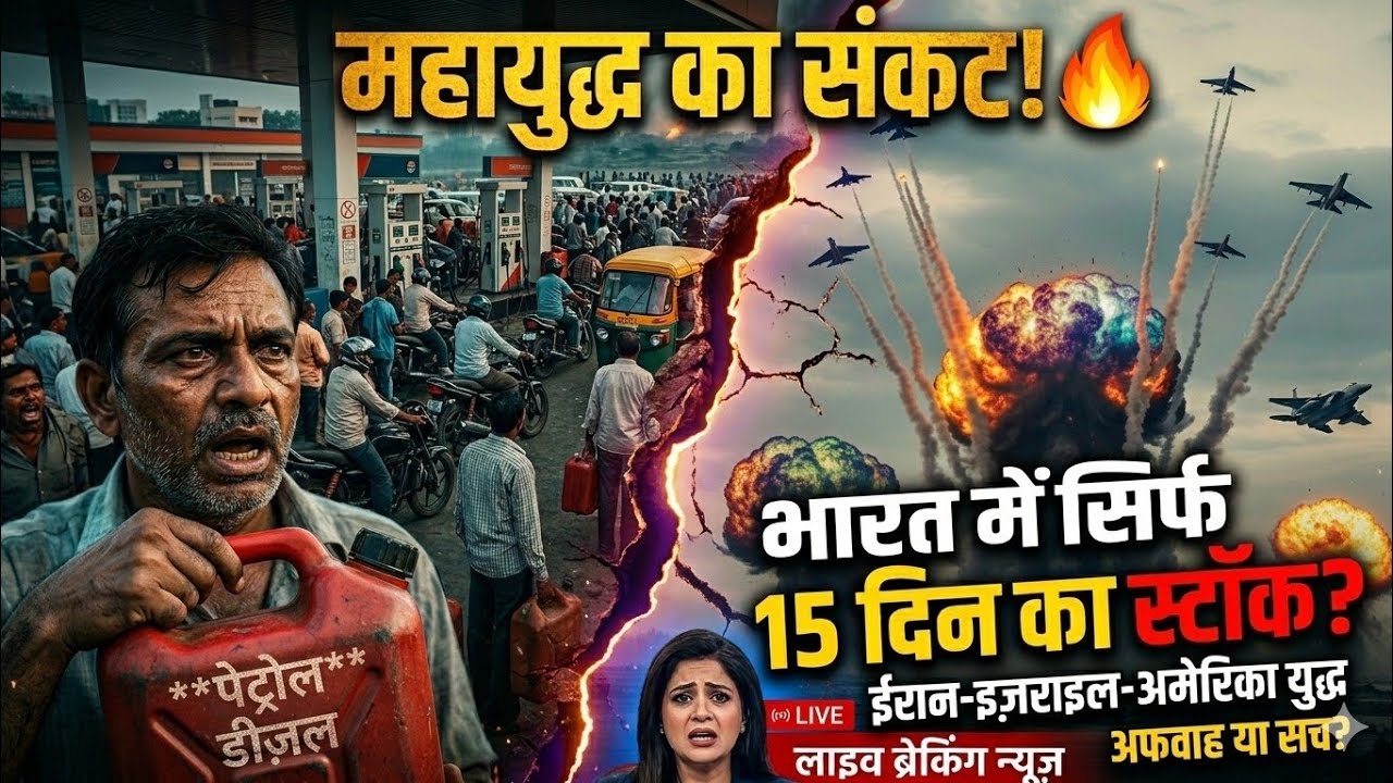 🚨 क्या भारत में सिर्फ 15–20 दिन का पेट्रोल-डीजल बचा है?Iran-Israel War Ka Sabse Bada Asar! 😱
