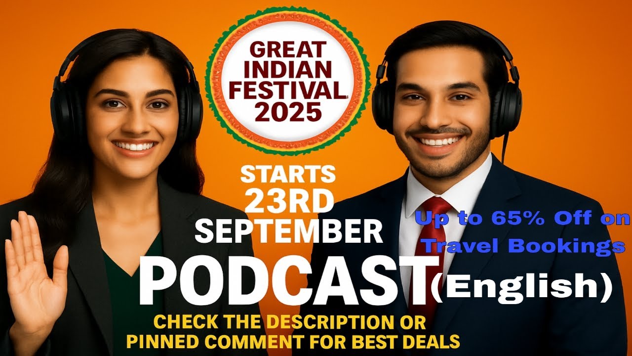 Great Indian Festival 2025 | Biggest Sale Starts 23rd Sept | Up to 65% Off: Travel Bookings (Eng)