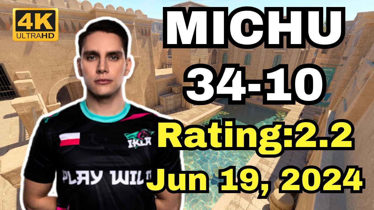 【4K】MICHU (34-10) (Anubis) Rating:2.2 | FACEIT Ranked | Jun 19, 2024 #cs2 #pov