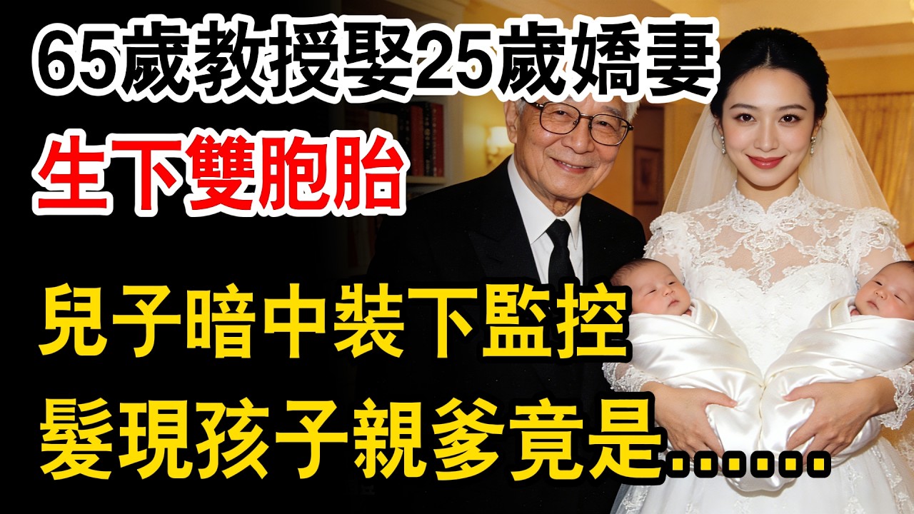 65歲教授娶25歲嬌妻生下雙胞胎！兒子暗中裝下監控，髮現孩子親爹竟是……#生活經驗 #情感故事 #故事 #故事頻道 #溫情 #幸福人生 #正能量 #情感 #人生故事 #為人處世 #人生感悟 #小说