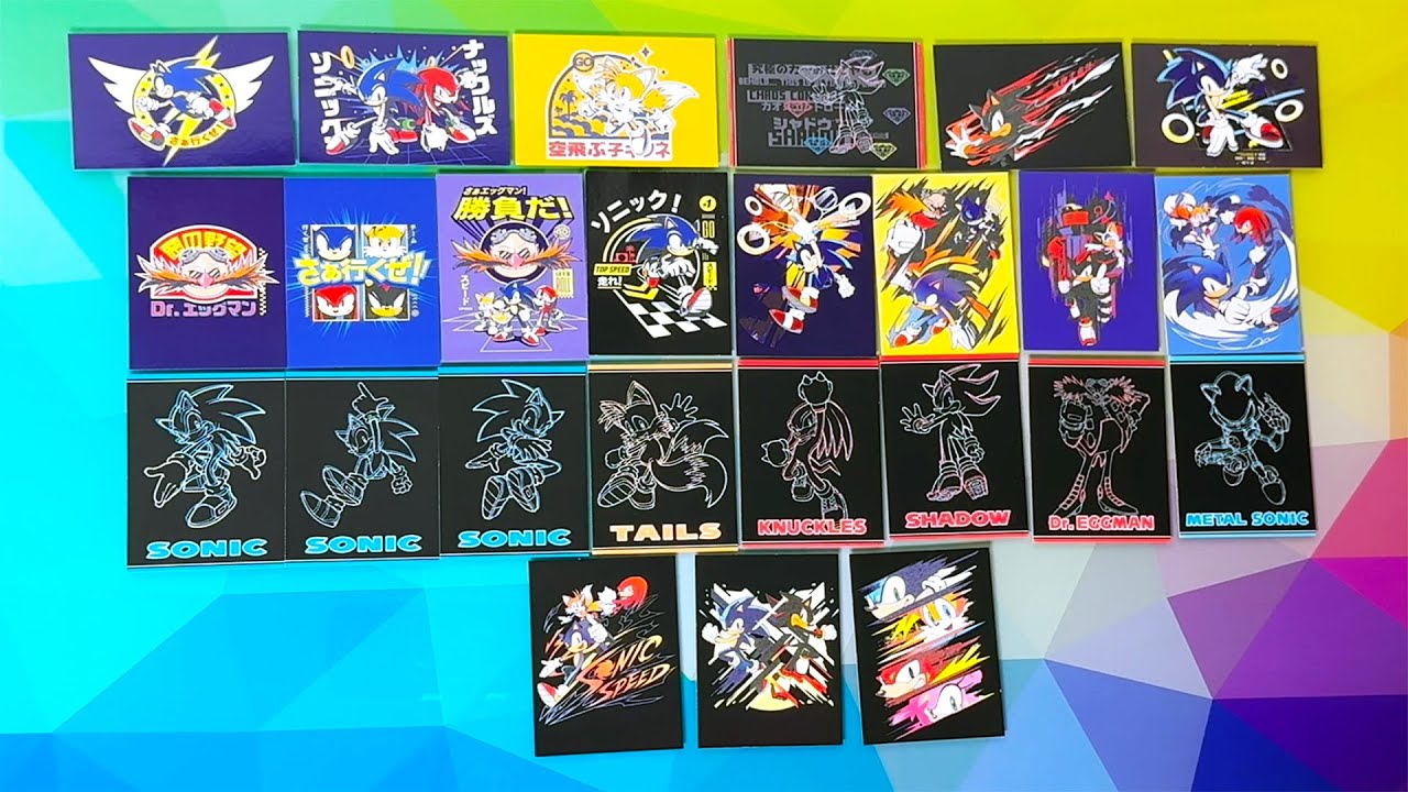 Finally Completing the Panini Gotta Go Fast Sonic Trading Cards Set!!