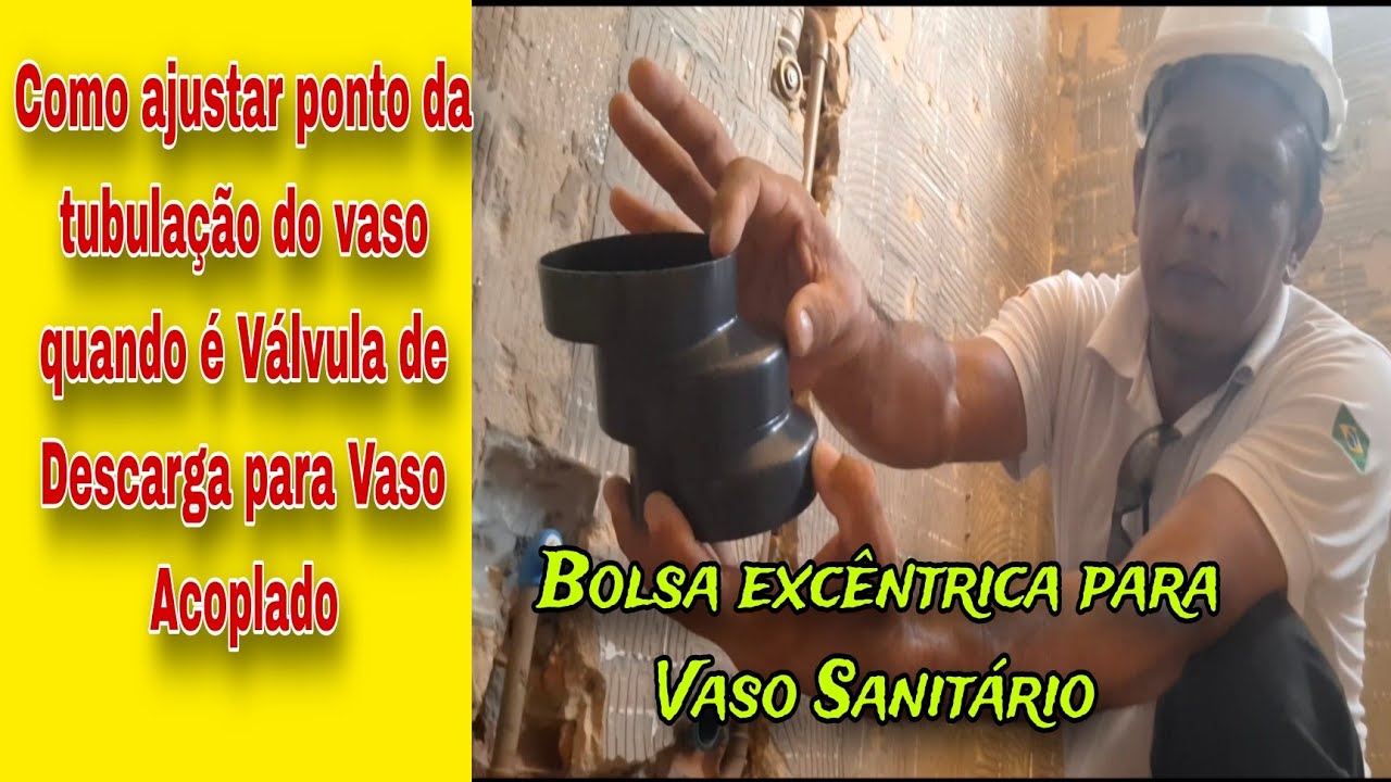 Como instalar bolsa Excêntrica para Vaso Sanitário, quando a tubulação está muito próximo da parede.