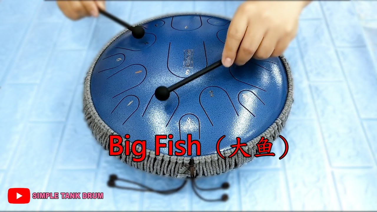 BIG FISH  - Simple Tank Drum Cover with Tabs (E-book Vol.1)