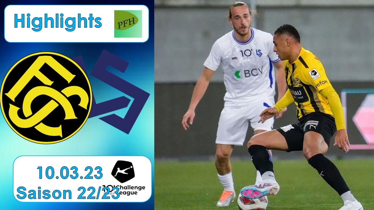 Highlights: FC Schaffhausen vs FC Lausanne - Sport (10.03.2023)