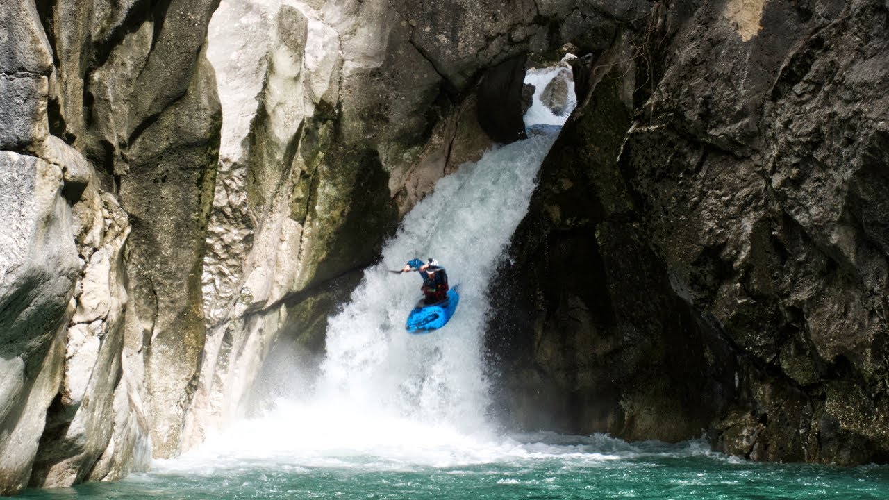 Kayaking through a SIPHON WATERFALL in Croatia | Rječina River