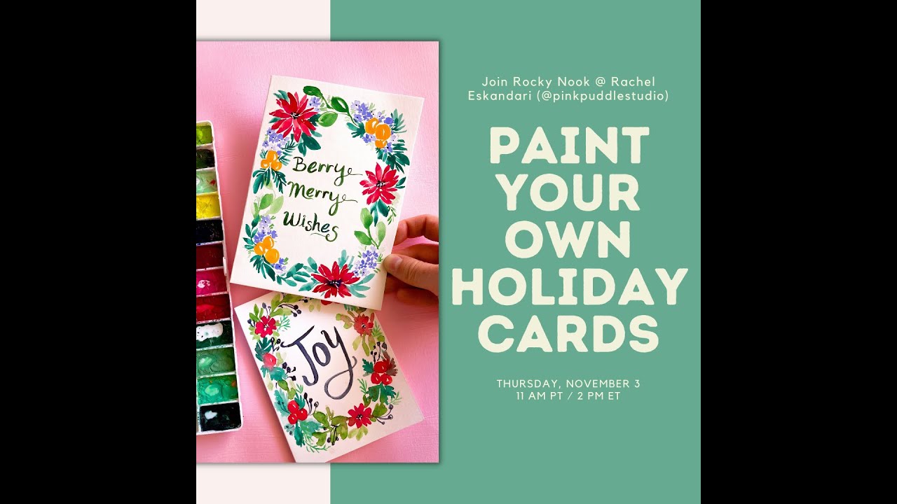 Learn to Paint Your Own Festive Cards with Rachel Eskandari, author of 