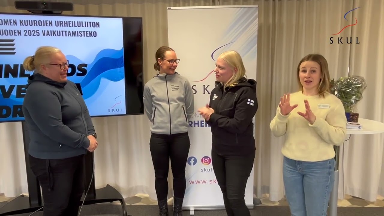 Suomen Kuurojen Urheiluliiton Vuoden vaikuttamisteko-palkinto, Finlands Svenska Idrottin haastattelu