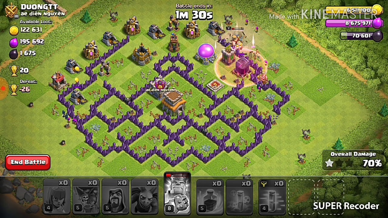 TH8 🔥 TROPHY PUSHING ARMY 🔥 ATTACKS