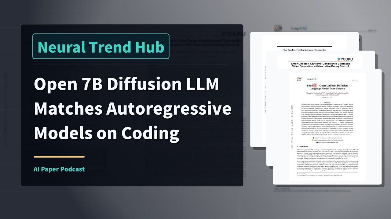 Open 7B Diffusion LLM Matches Autoregressive Models on Coding
