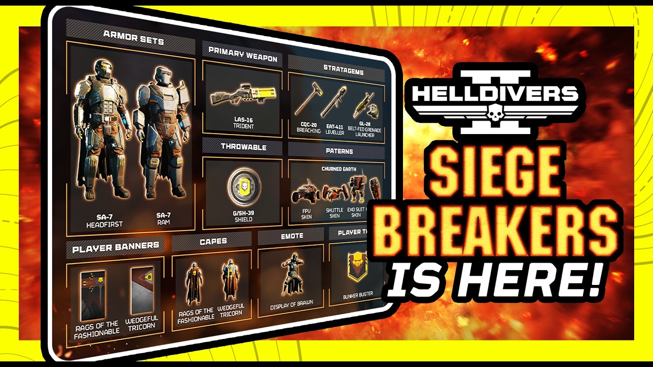Helldivers 2 - Siege Breakers: The Hammer of Democracy Is Here!