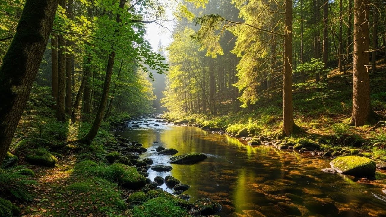 Tranquil River Flow 🌿 Soothing Nature Soundscape for Sleep and Stress Relief #363