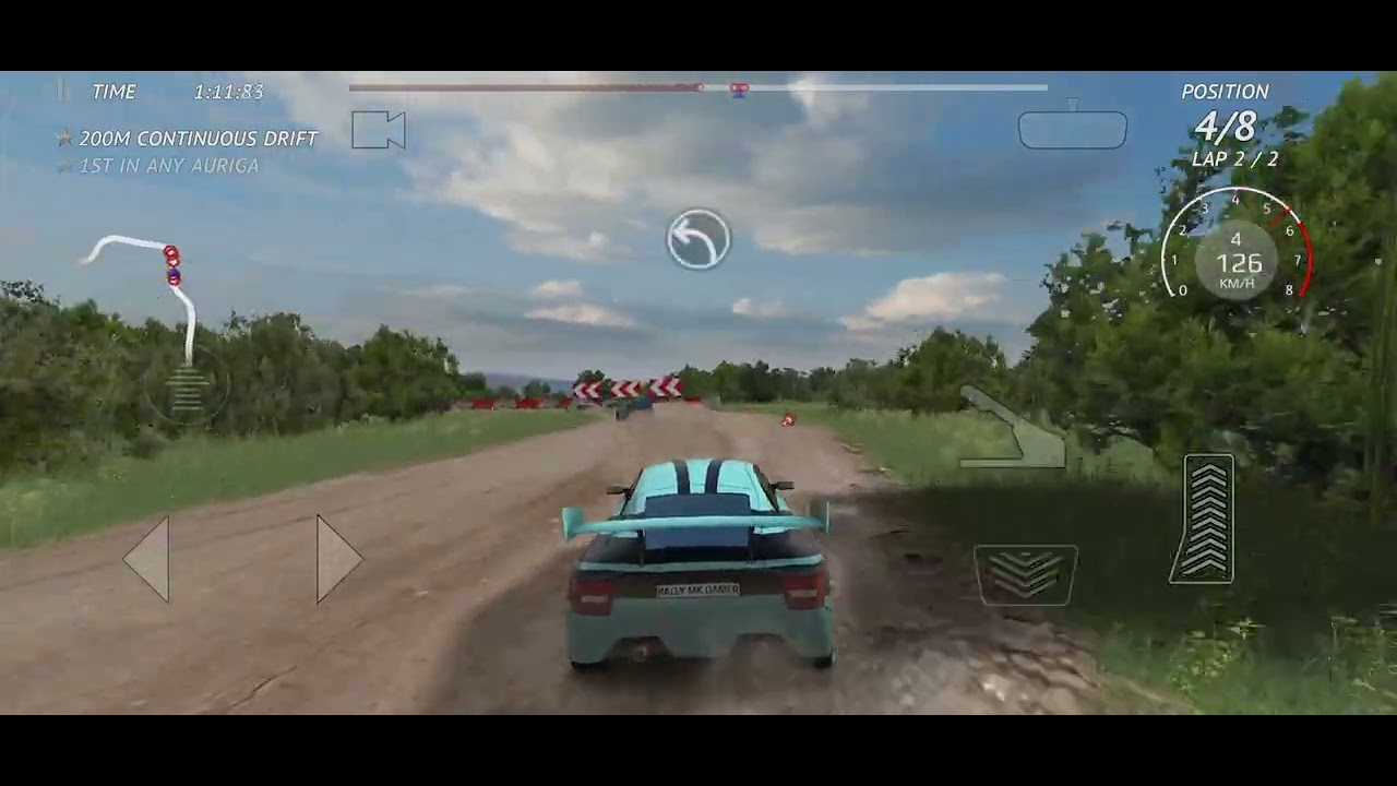 Race in rally game 4🎯😎🏎️▶️ #car #viral #gameplay 