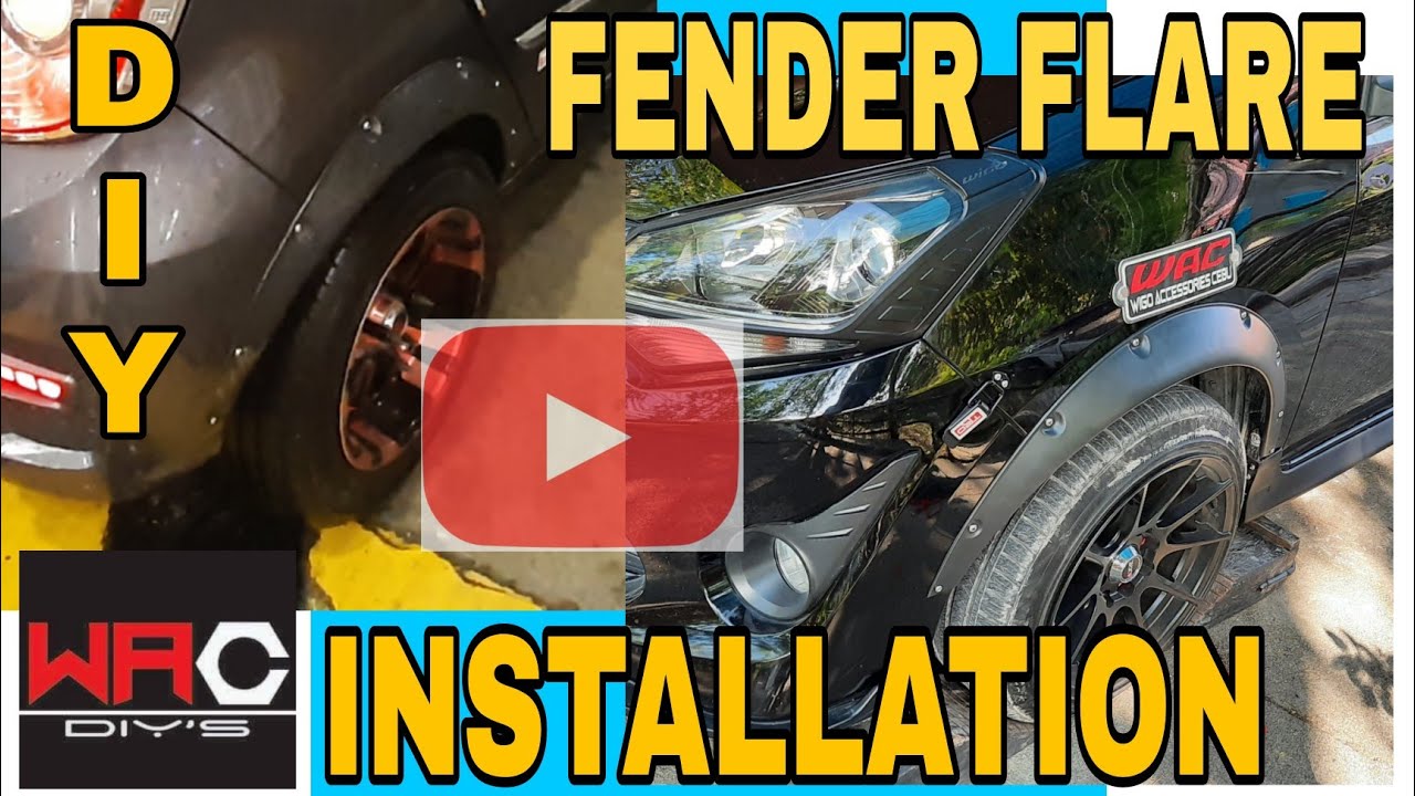 INSTALLING WIGO FENDER FLARE(DIY on how to install a fender flare)