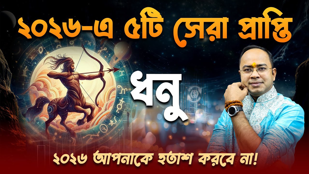 ২০২৬ সালে ধনু রাশির ৫টি প্রাপ্তি | Sagittarius 2026: 5 Major Success & Predictions | Santanu Dey