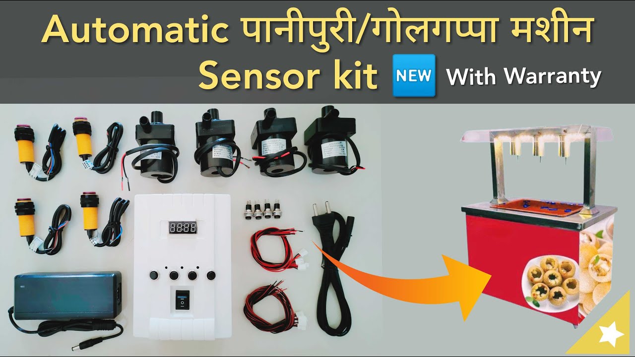 CBROZ Automatic panipuri kit , golgappa vending machine kit | panipuri water filling machine kit