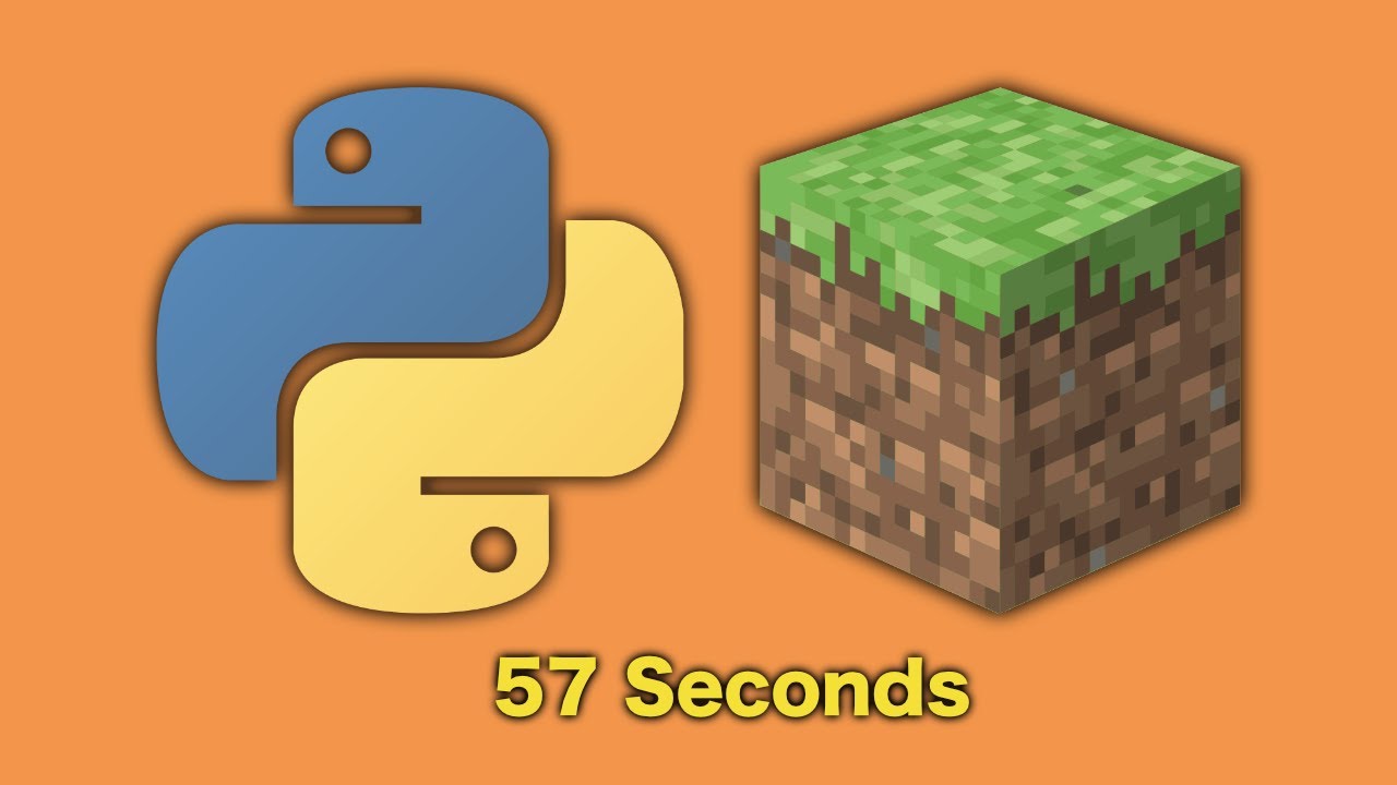 Напишите код Minecraft на Python за 57 секунд