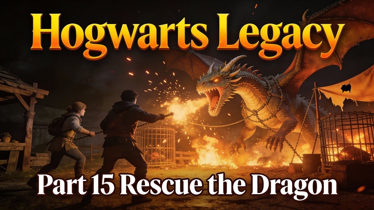 Игровой процесс Hogwarts Legacy – Спасение дракона от браконьеров | Часть 15