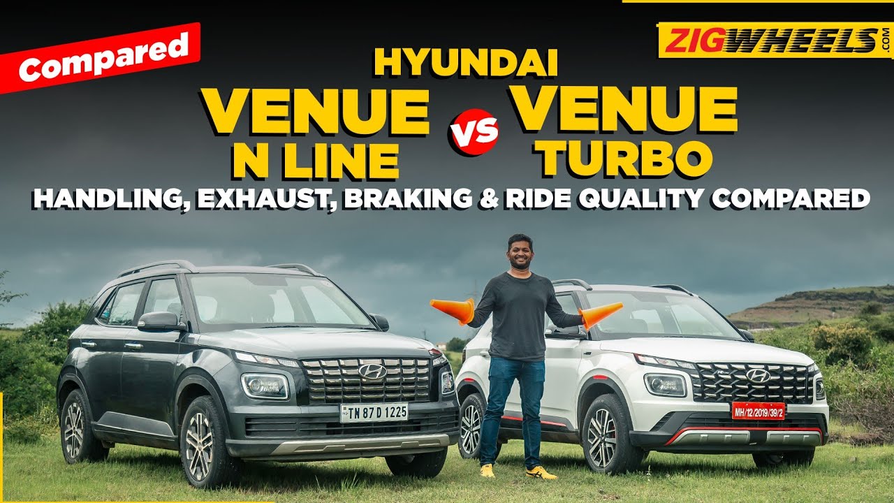 Hyundai Venue N Line против Venue Turbo | Сравнение управляемости, выхлопной системы, торможения ...