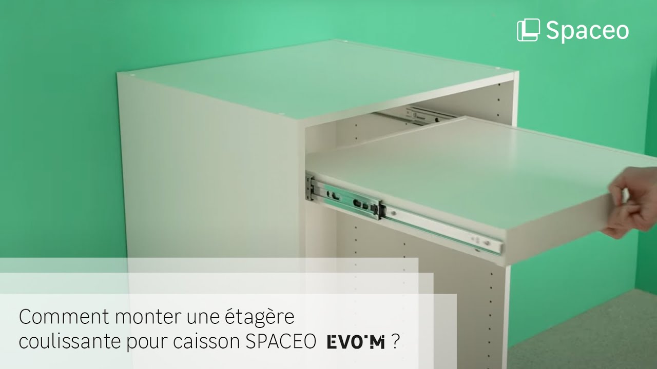 🔨 TUTO - Comment monter une étagère coulissante pour caisson SPACEO Evo'M ?