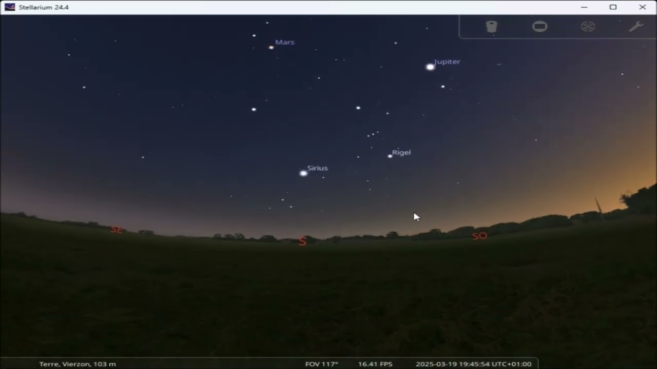 Présentation du logiciel Stellarium