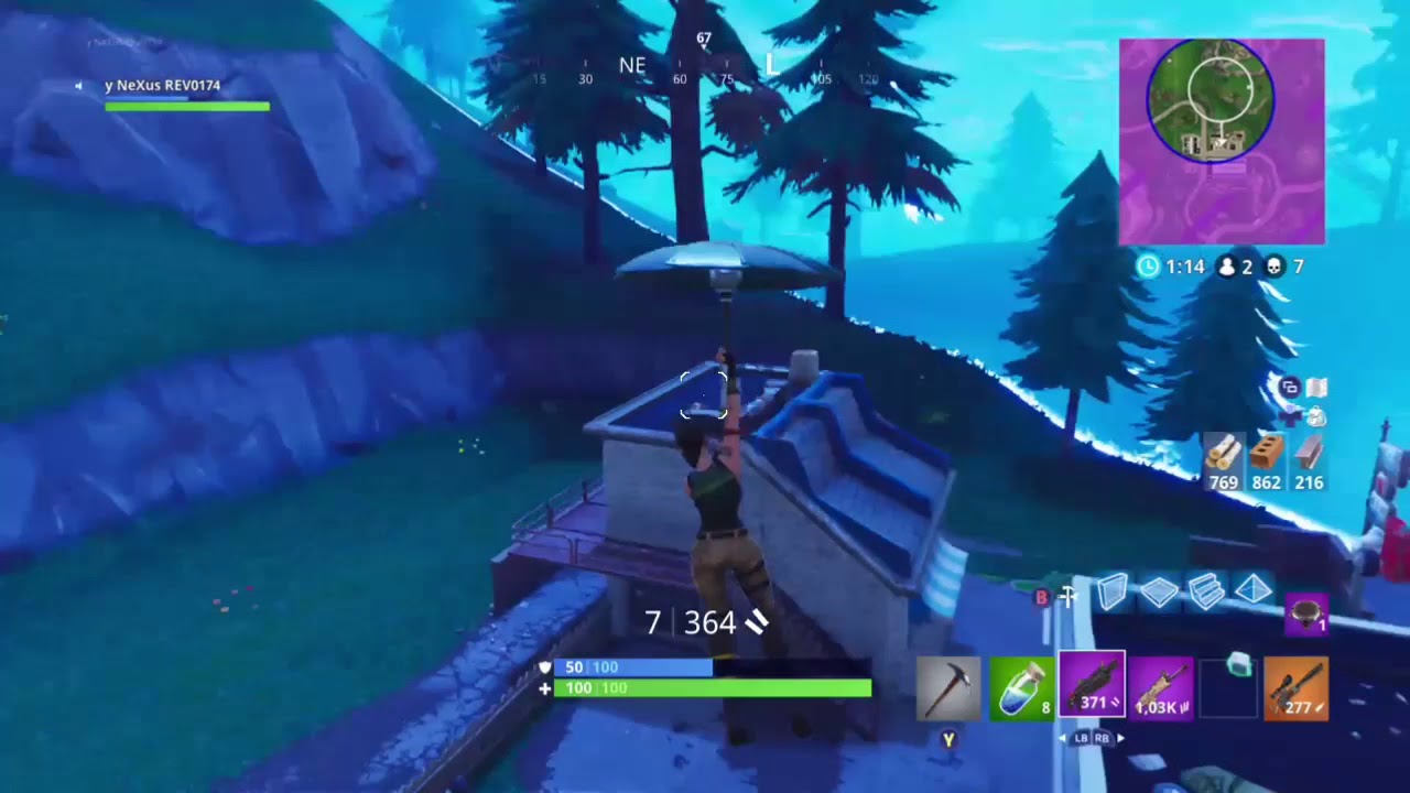 &Uacute;ltimos 30 segundos de uma vit&oacute;ria &eacute;pica no Fortnite (PTBR- XBOX ONE)