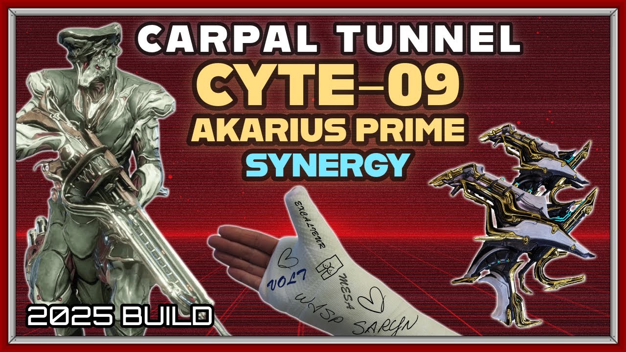 WARFRAME | CYTE-09/AKARIUS PRIME BUILD GUIDE! 2025 BUILD