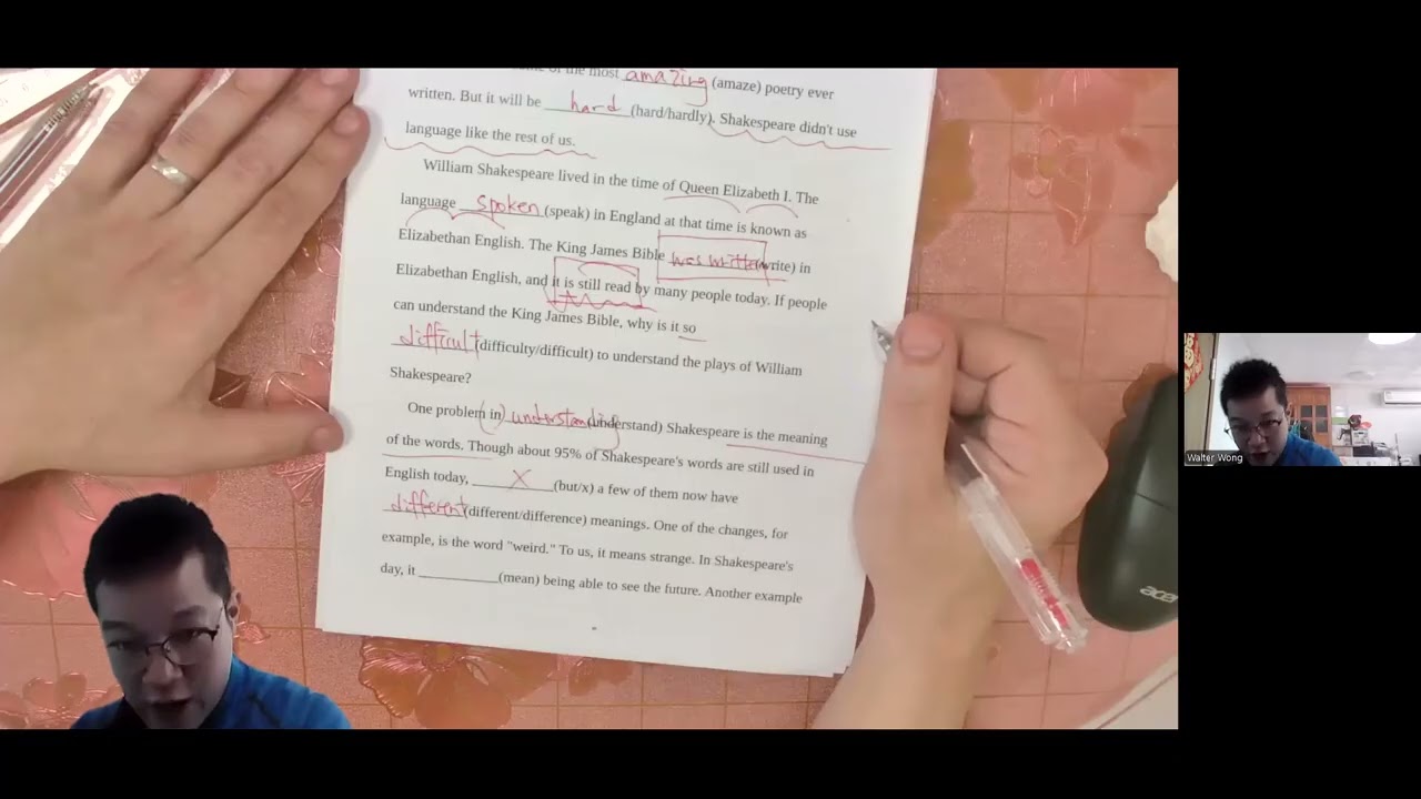 the language of Shakespeare