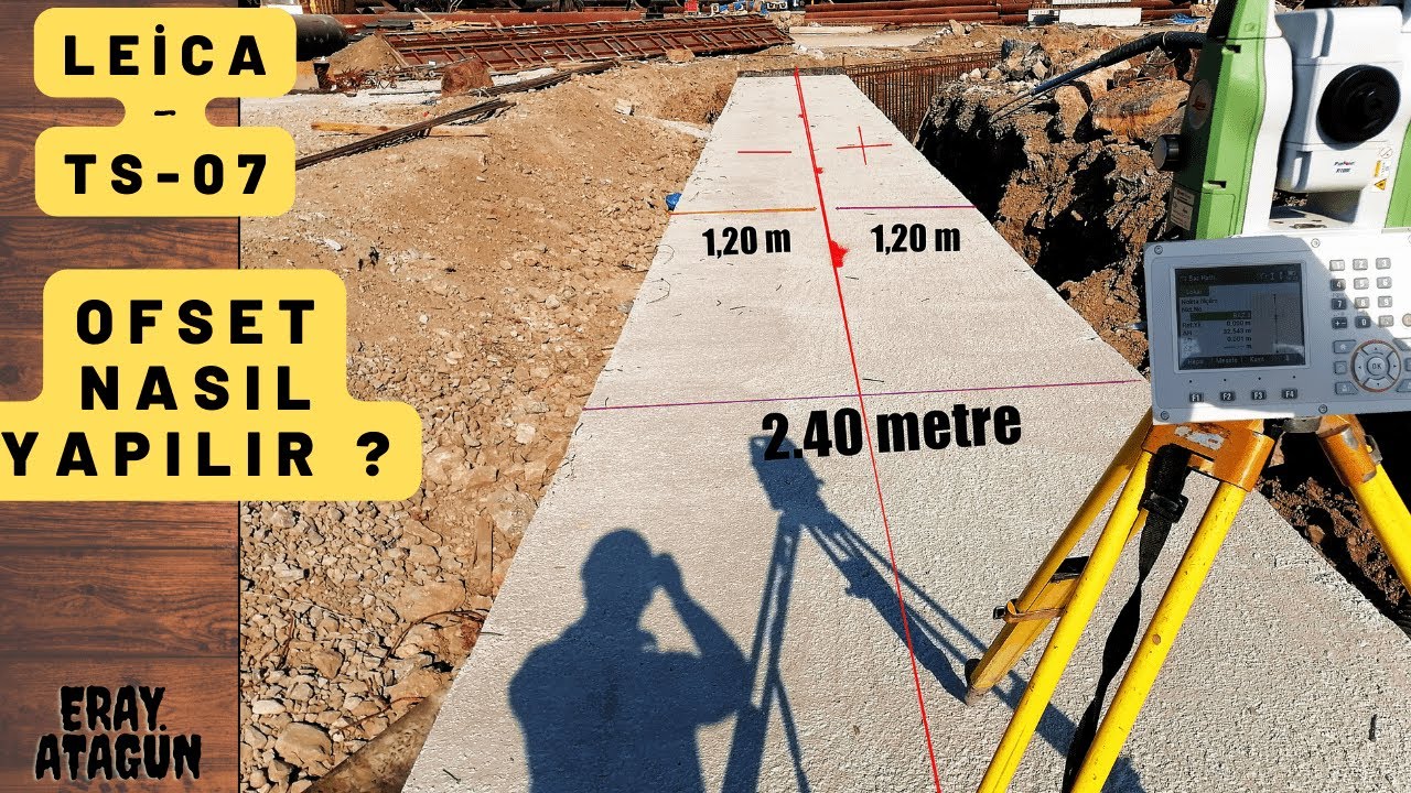 Ofset Nasıl Yapılır \\ Total Station Baz Hattı \\ Kalıp Kontrolü\\Mesafe #TotalStation #ofset