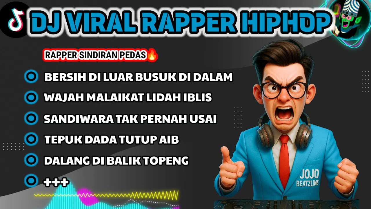 🎧WAJAH MALAIKAT LIDAH IBLIS || 🎶 BEST DJ RAPPER HIPHOP | SINDIRAN PEDAS  #djhiphop
